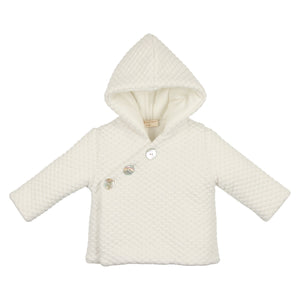 Diamond stitches jacket - ivory