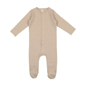 Sand dotted pointelle layette set