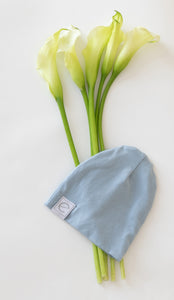 Blue cotton beanie