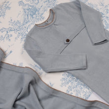 Load image into Gallery viewer, Romeo - Beau blue knit layette set

