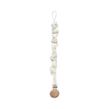 Load image into Gallery viewer, White cluster dot paci clip

