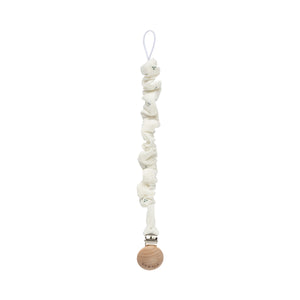 White cluster dot paci clip