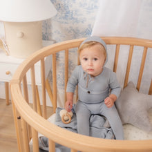 Load image into Gallery viewer, Romeo - Beau blue knit footie with bonnet
