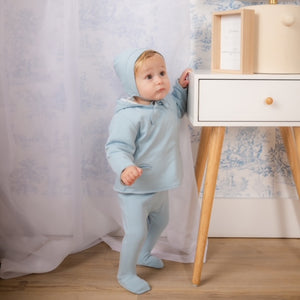 Anais - Beau blue spring jacket with hat