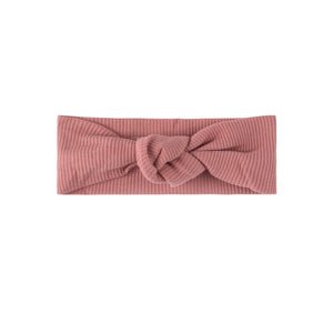 Cranberry waffle knot headband