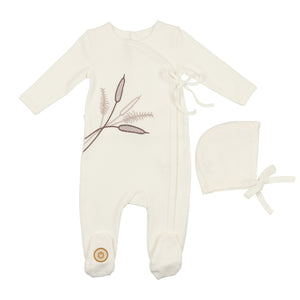 Ivory and taupe lil' sprout gift set