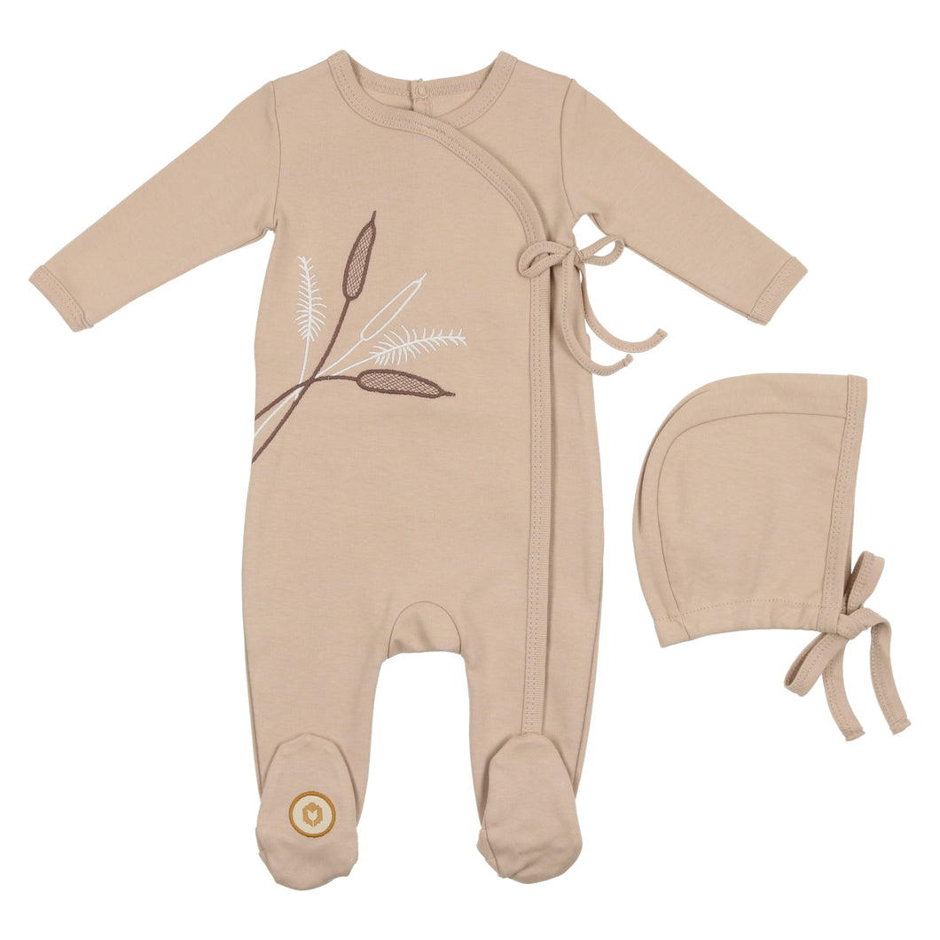 Taupe lil' sprout gift set