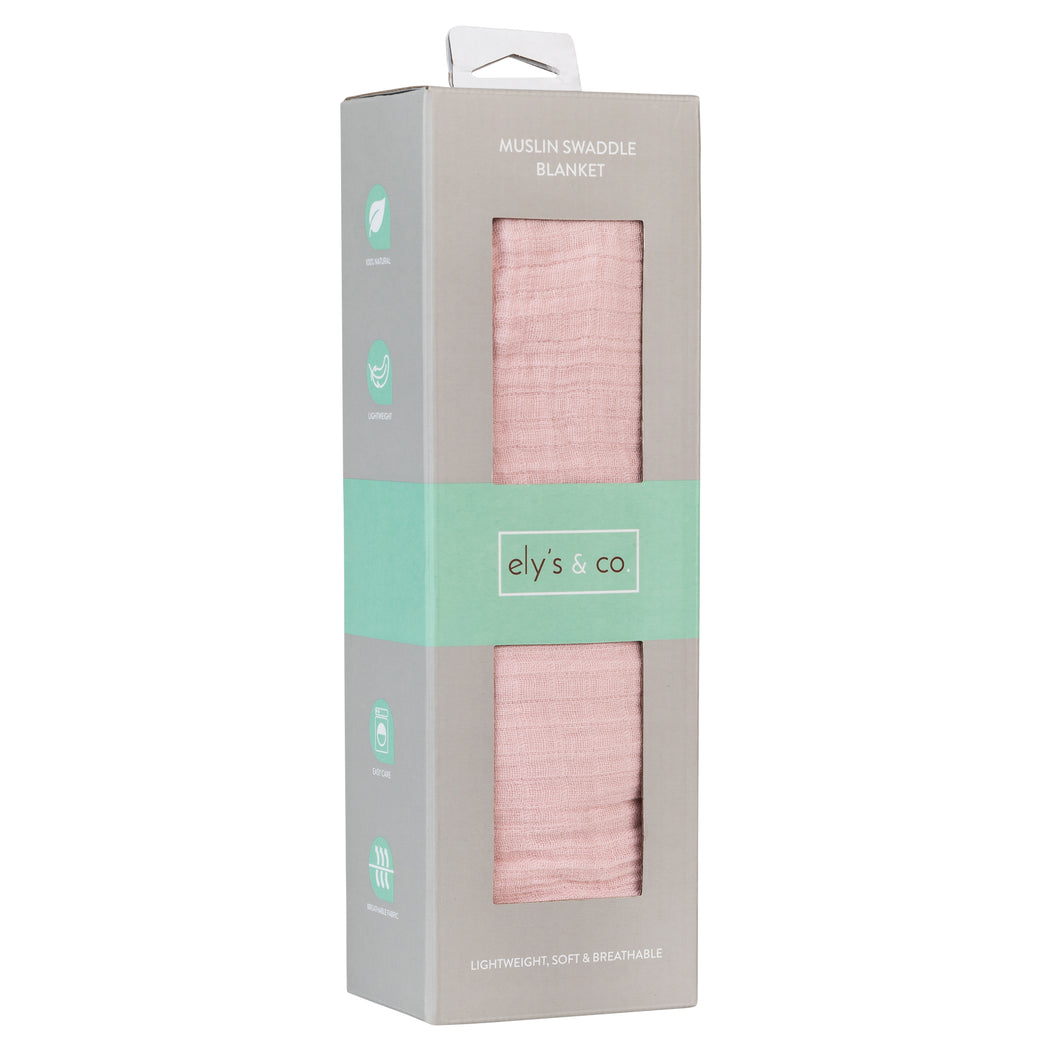 Single Pack Muslin Swaddle - Rosewater