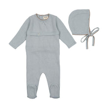 Load image into Gallery viewer, Romeo - Beau blue knit layette set
