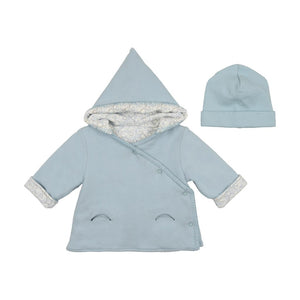 Anais - Beau blue spring jacket with hat