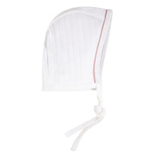 Load image into Gallery viewer, Pink quilted bebe footie and bonnet
