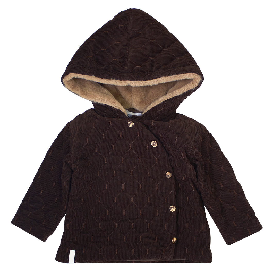 Chocolate quilted jacket