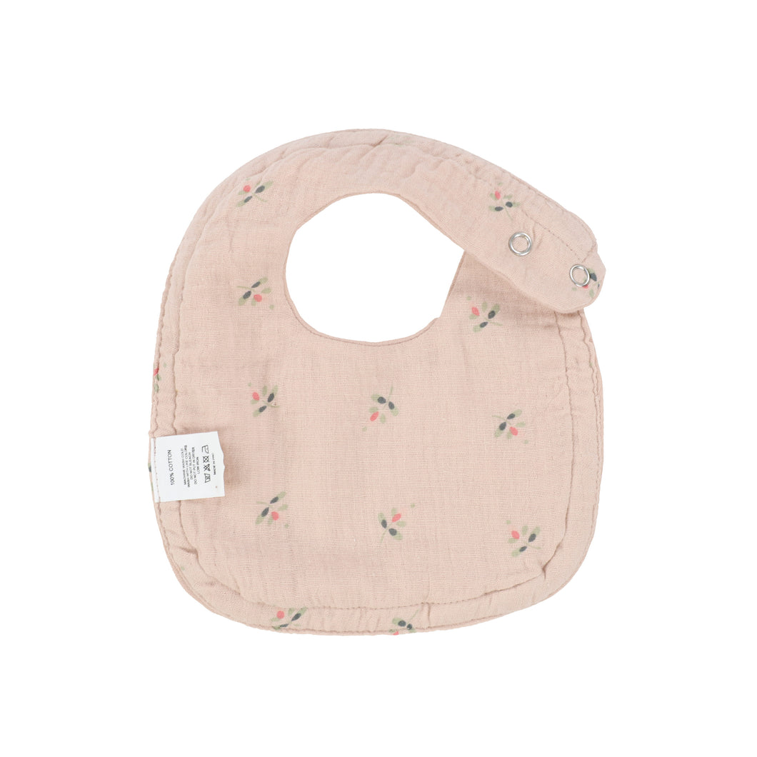 Pearl pink print bib