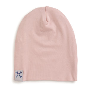 Blush cotton beanie