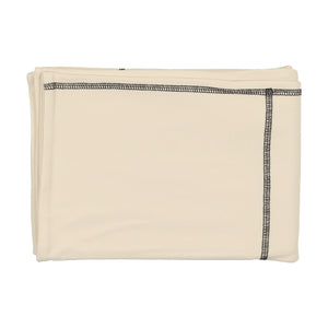 Contrast stitch collection - Cream contrast layette set