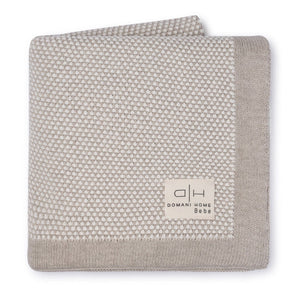 Domani stipple light beige/natural baby blanket
