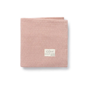 Pink dotty baby blanket