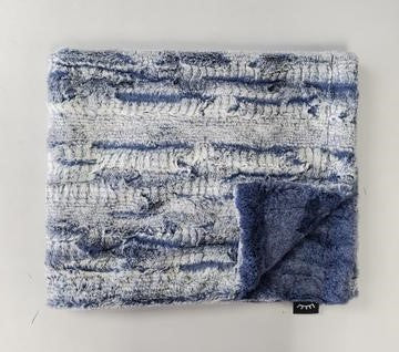Navy wave super soft cozy blanket