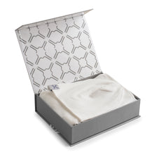 Load image into Gallery viewer, Natural white beanie and blanket set
