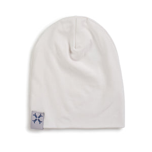 Natural White cotton beanie