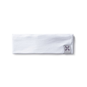 White flat headband