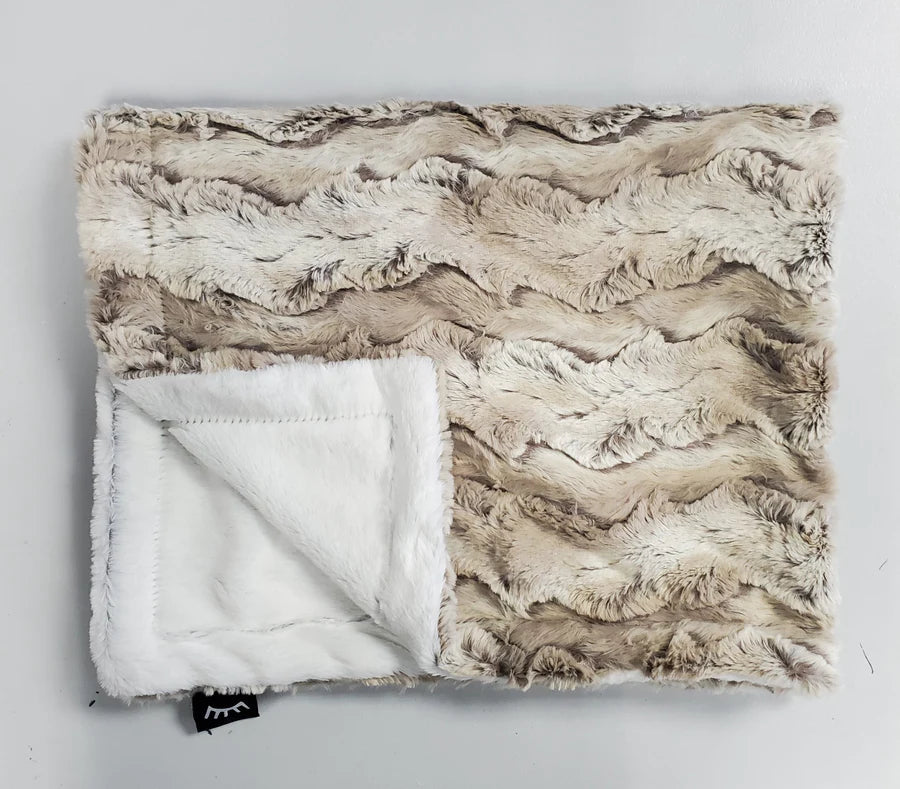 Wild rabbit taupe super soft cozy blanket